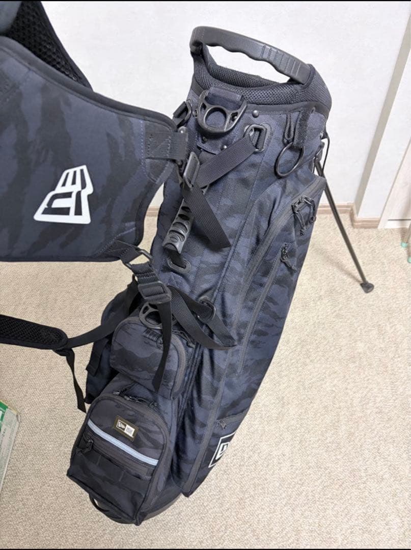 希少　美品　NEW ERA ネイビー迷彩 キャディバッグ