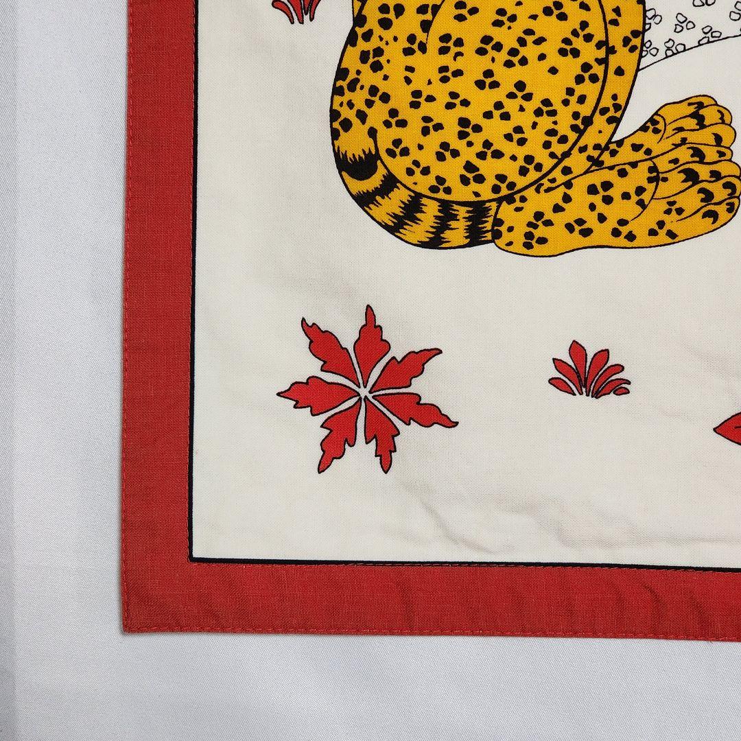 ★HERMES★ プレースマット ランチョンマット ヒョウ レオパード レッド