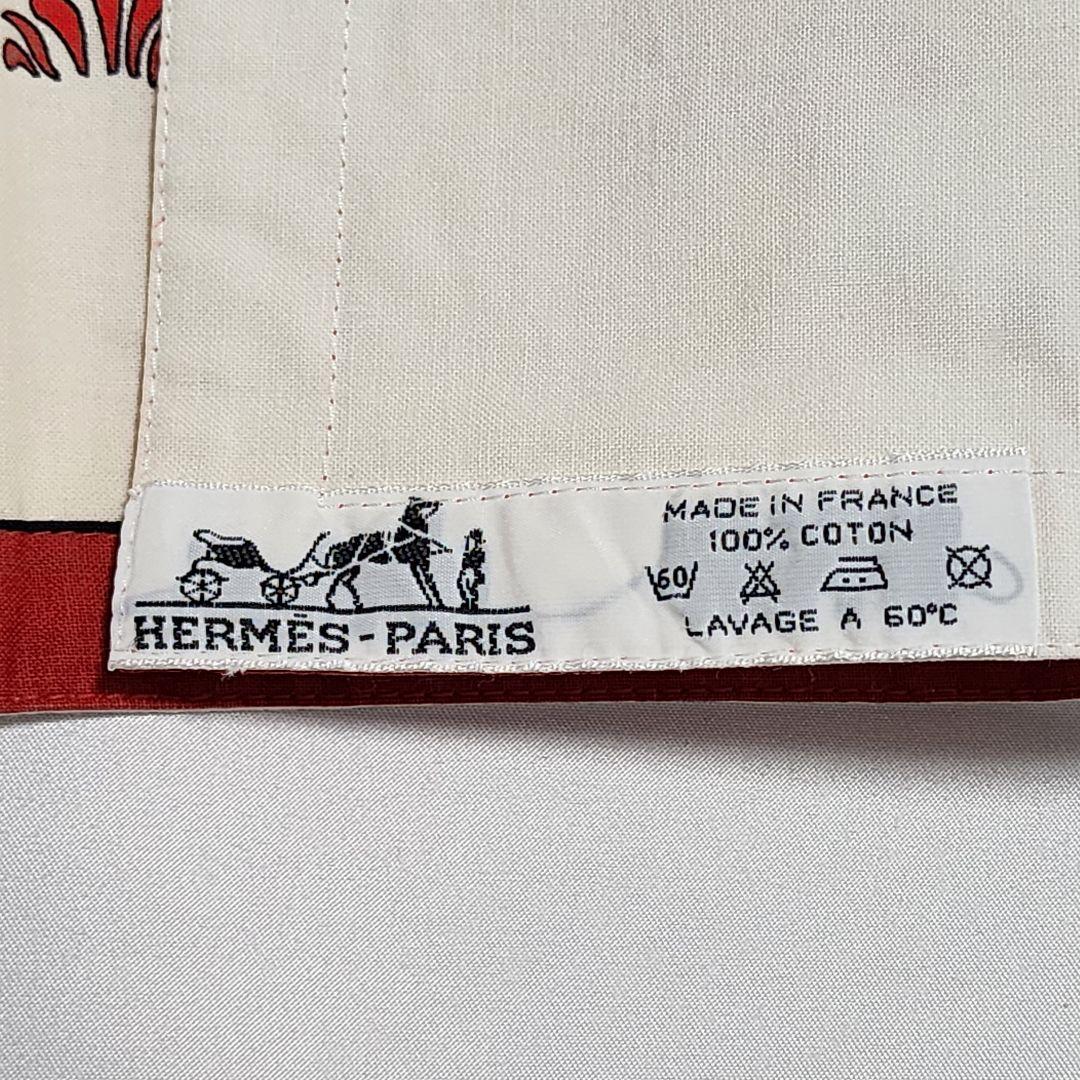 ★HERMES★ プレースマット ランチョンマット ヒョウ レオパード レッド