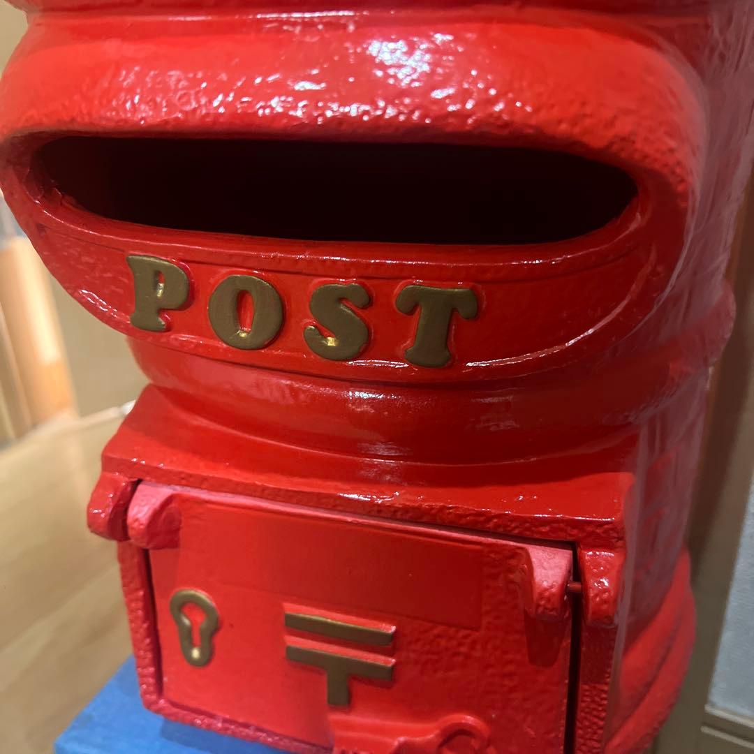 赤い郵便ポスト型置物 SANTOEI