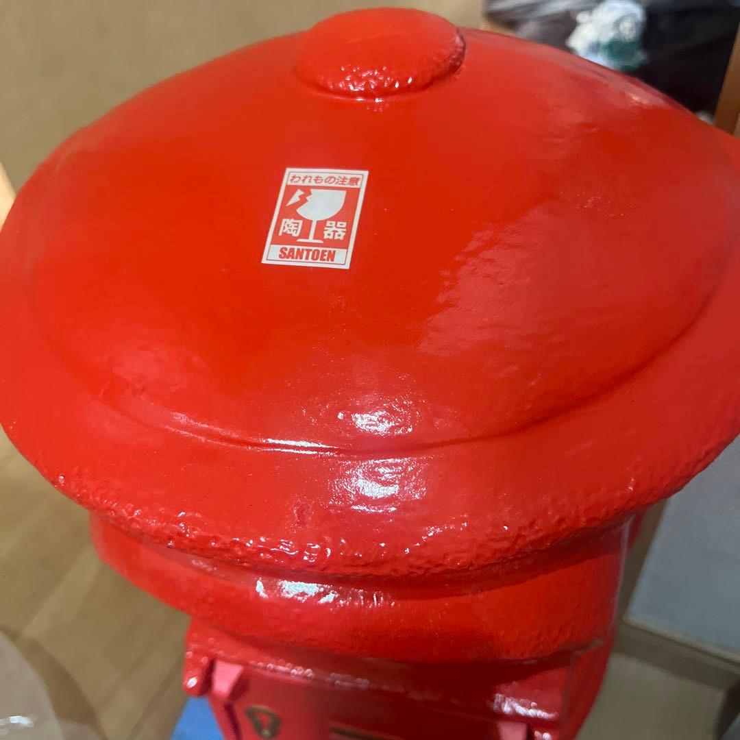 赤い郵便ポスト型置物 SANTOEI