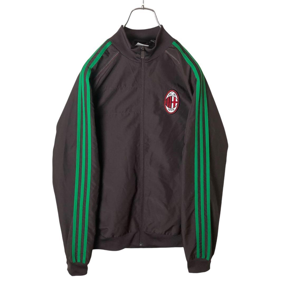 アディダス×ACミラン ナイロンジャージトラックジャケット グリーン