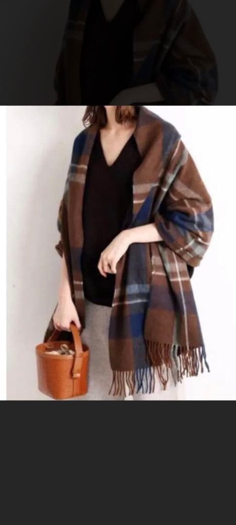 IENA BEGG＆CO チェック柄 ストール