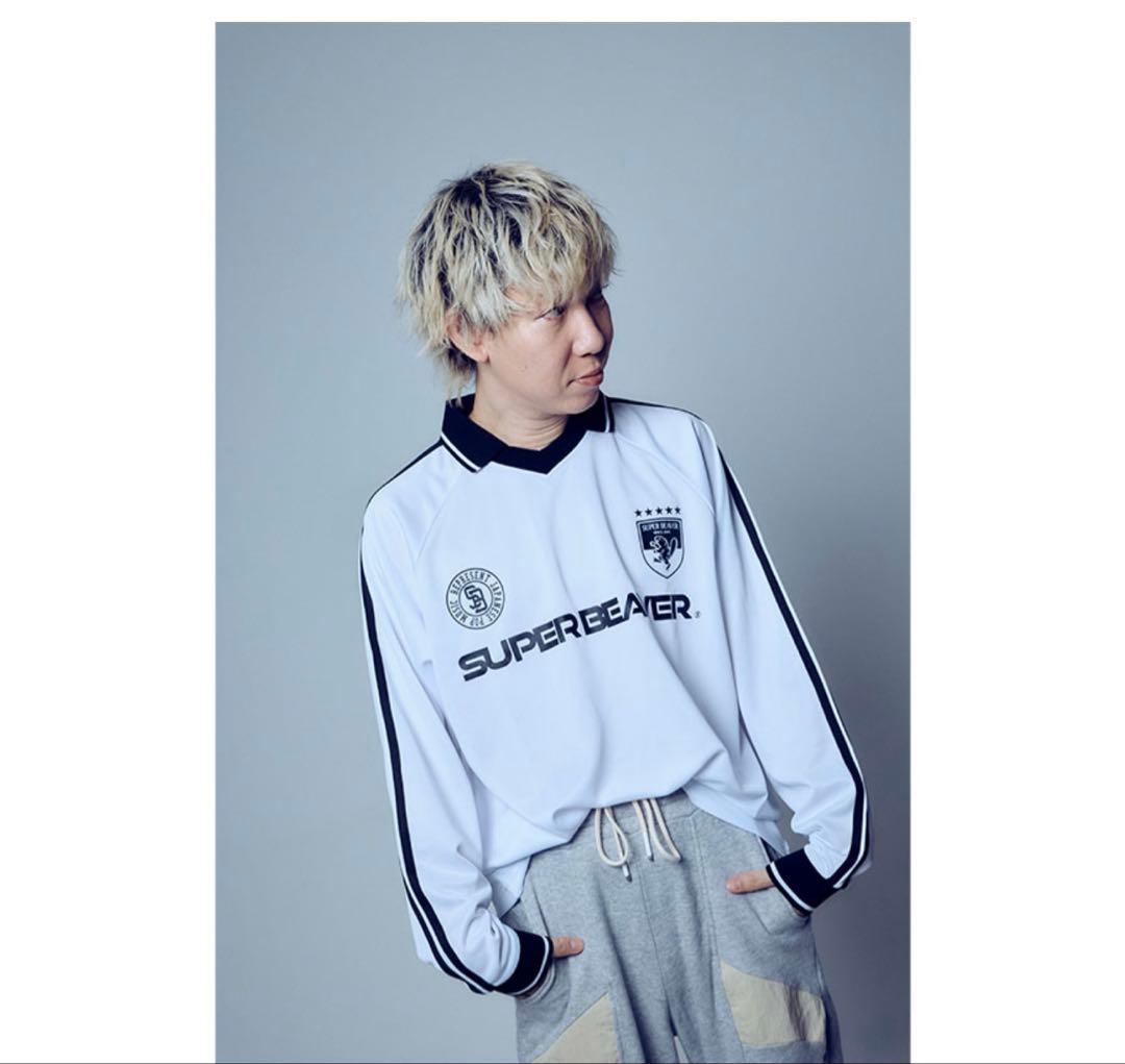 新品SUPER BEAVER サッカーシャツ ホワイト Mサイズ ショッパー付き