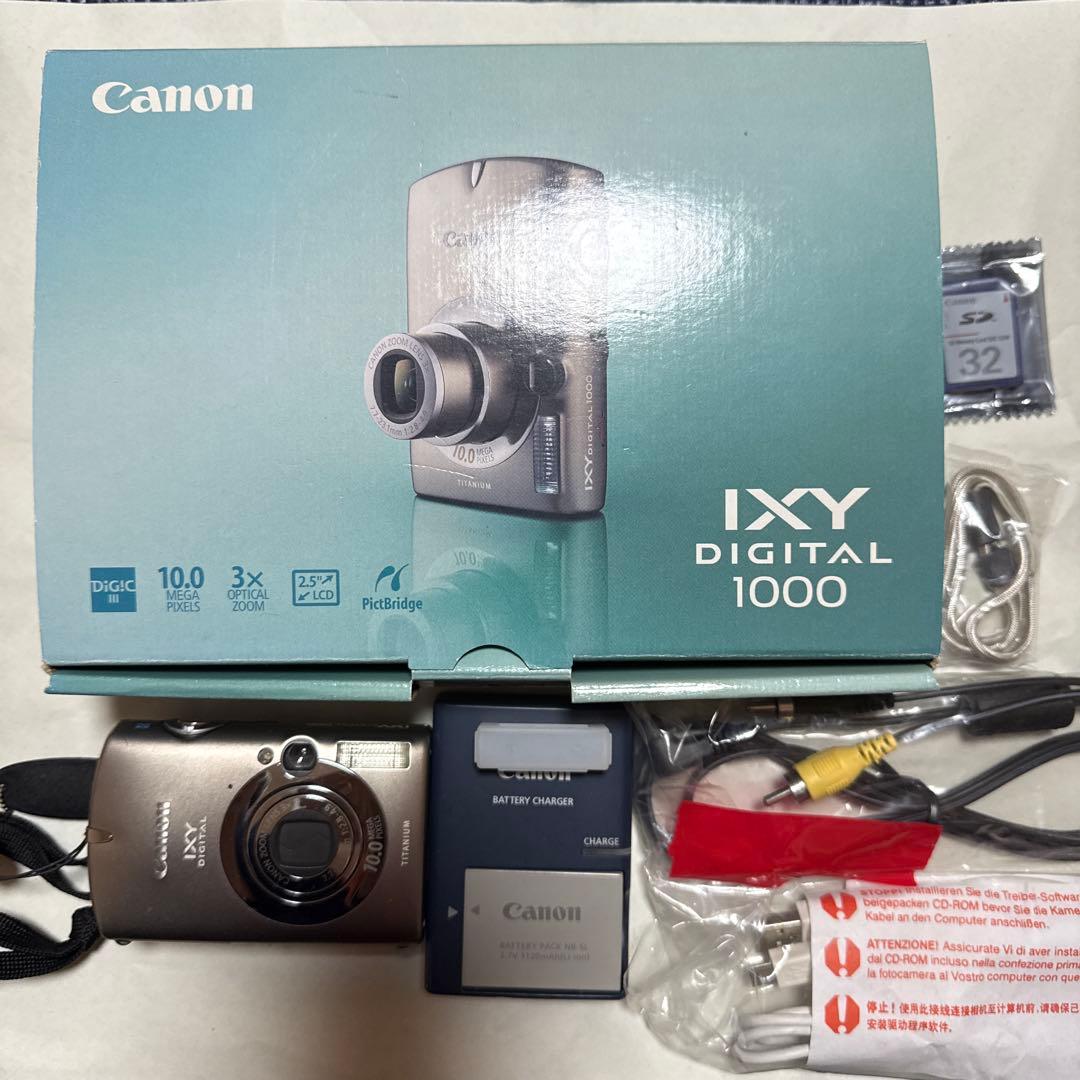 デジタルカメラ　Canon IXY DIGITAL1000