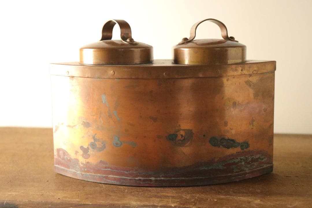 古道具 燗銅壺 熱燗器 古銅 銅製 金属工芸 古道具 火鉢 アンティーク