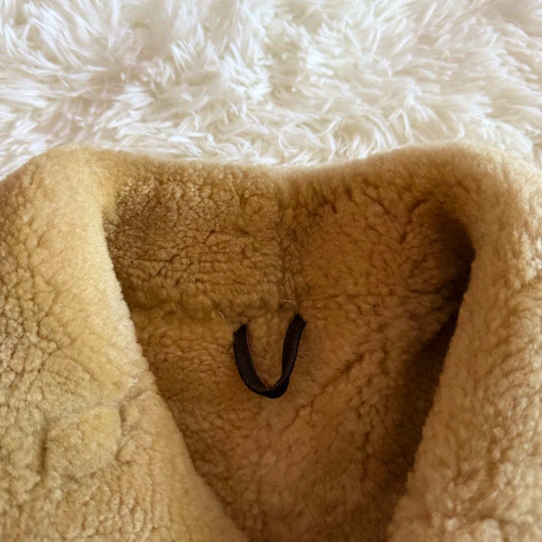 【美品】デュランテ　フライトジャケット　B-3 ムートンジャケット　濃茶　L