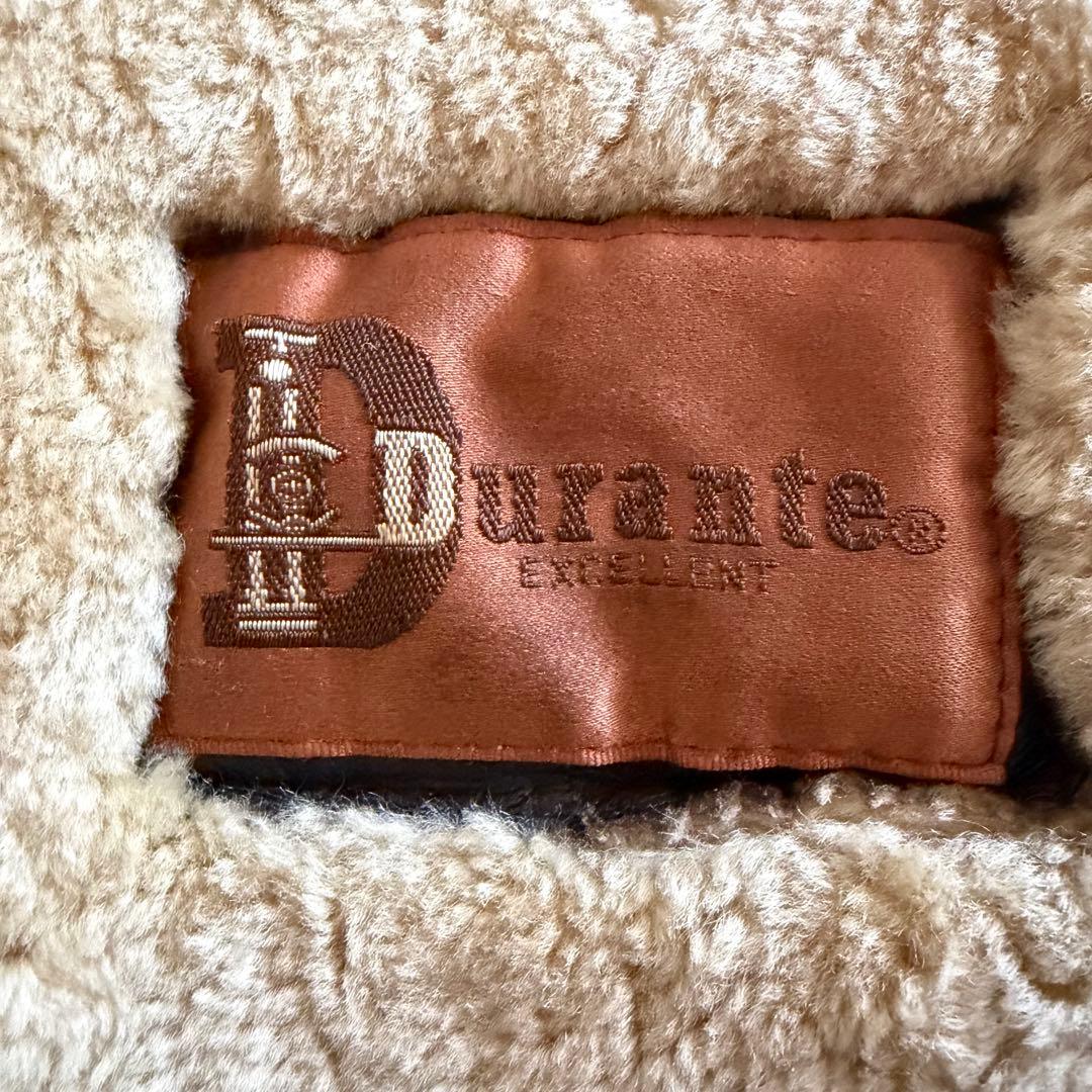 【美品】デュランテ　フライトジャケット　B-3 ムートンジャケット　濃茶　L