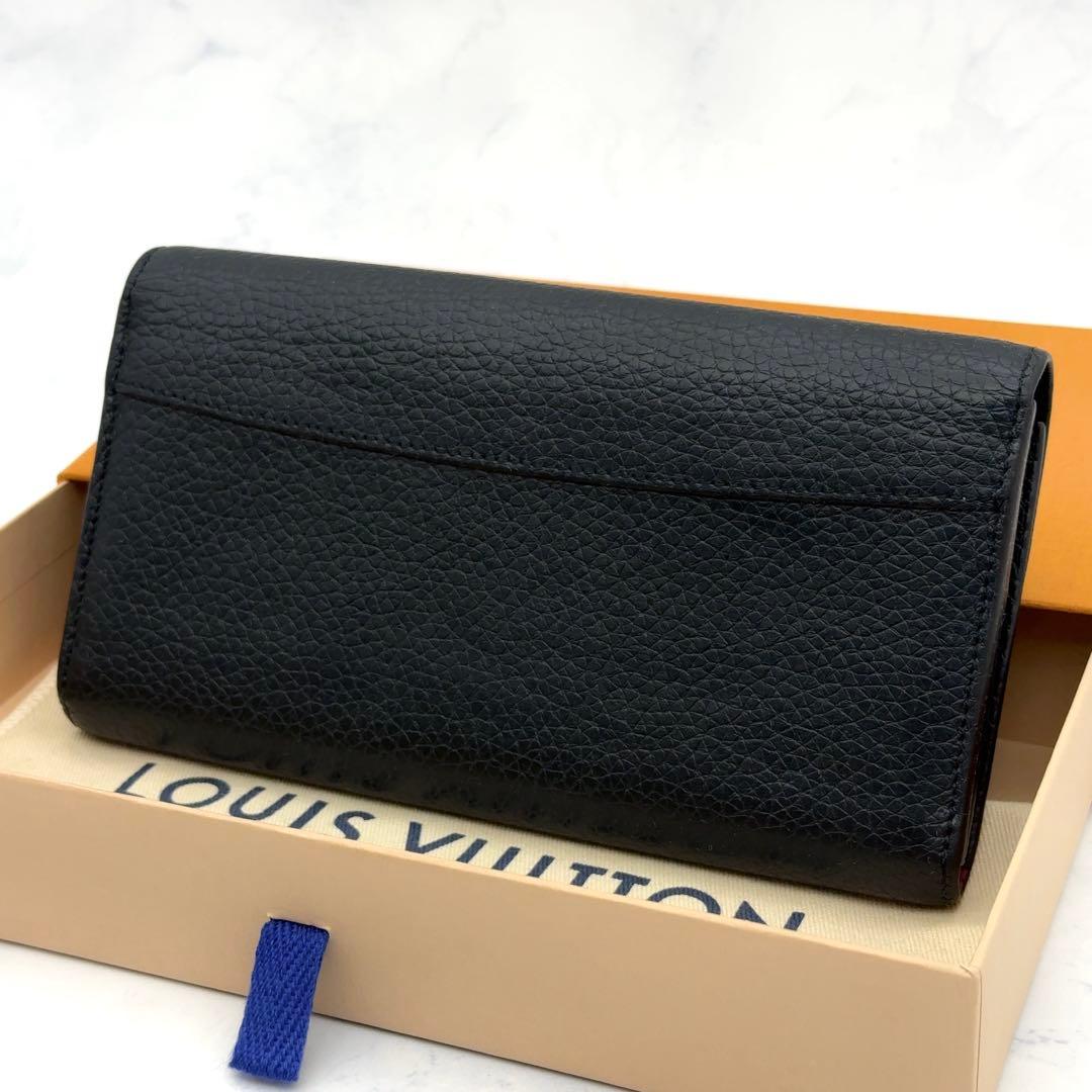 【最高級美品】ルイヴィトン トリヨン ポルトフォイユ カプシーヌ 長財布 黒