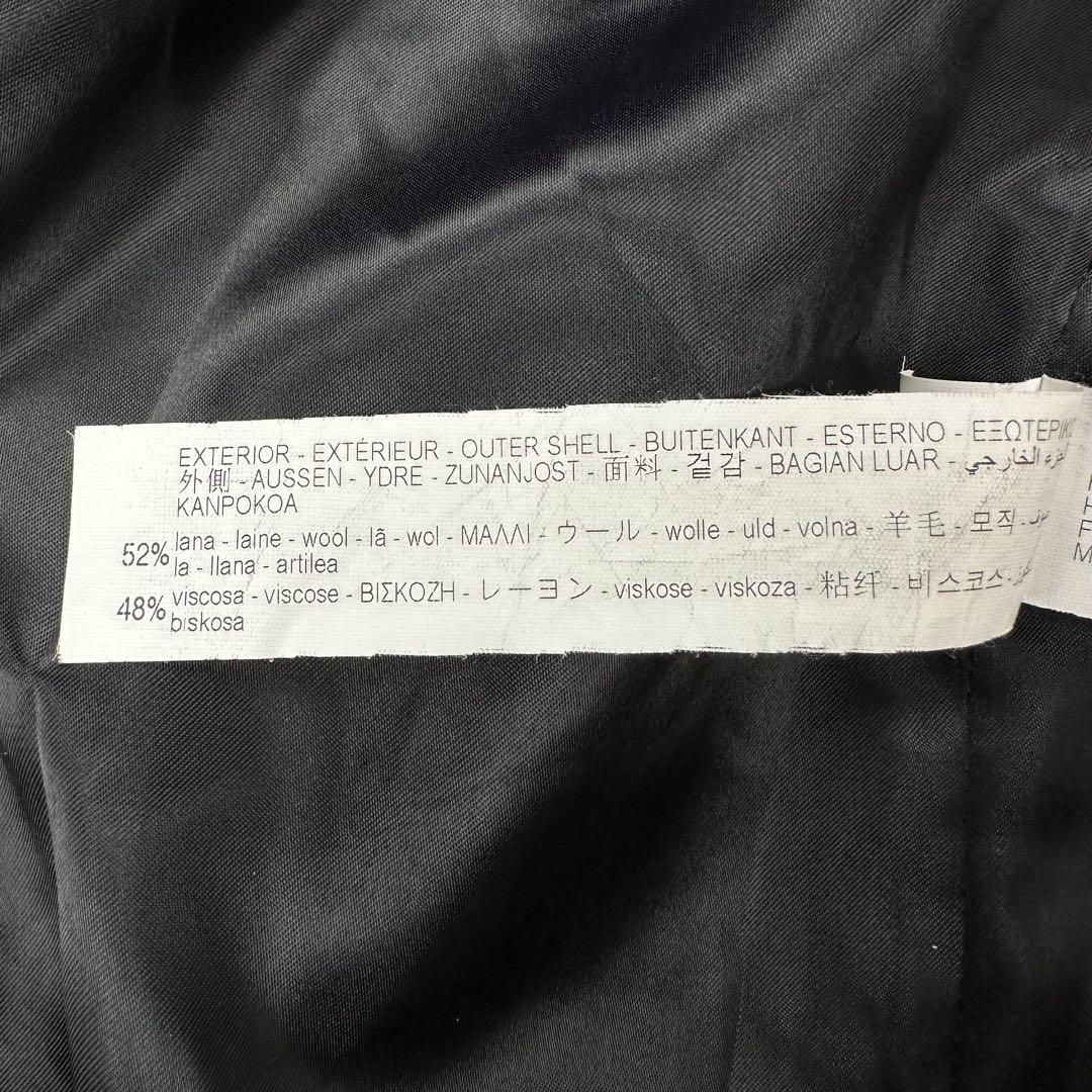 ★美品/ ZARA　ザラ　チェスターコート　ダブルブレスト　縮絨　マキシ丈　XL