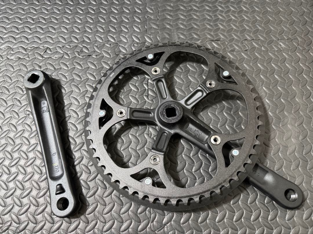 brompton クランク純正品　Pライン　54T スクエアテーパー BB付き