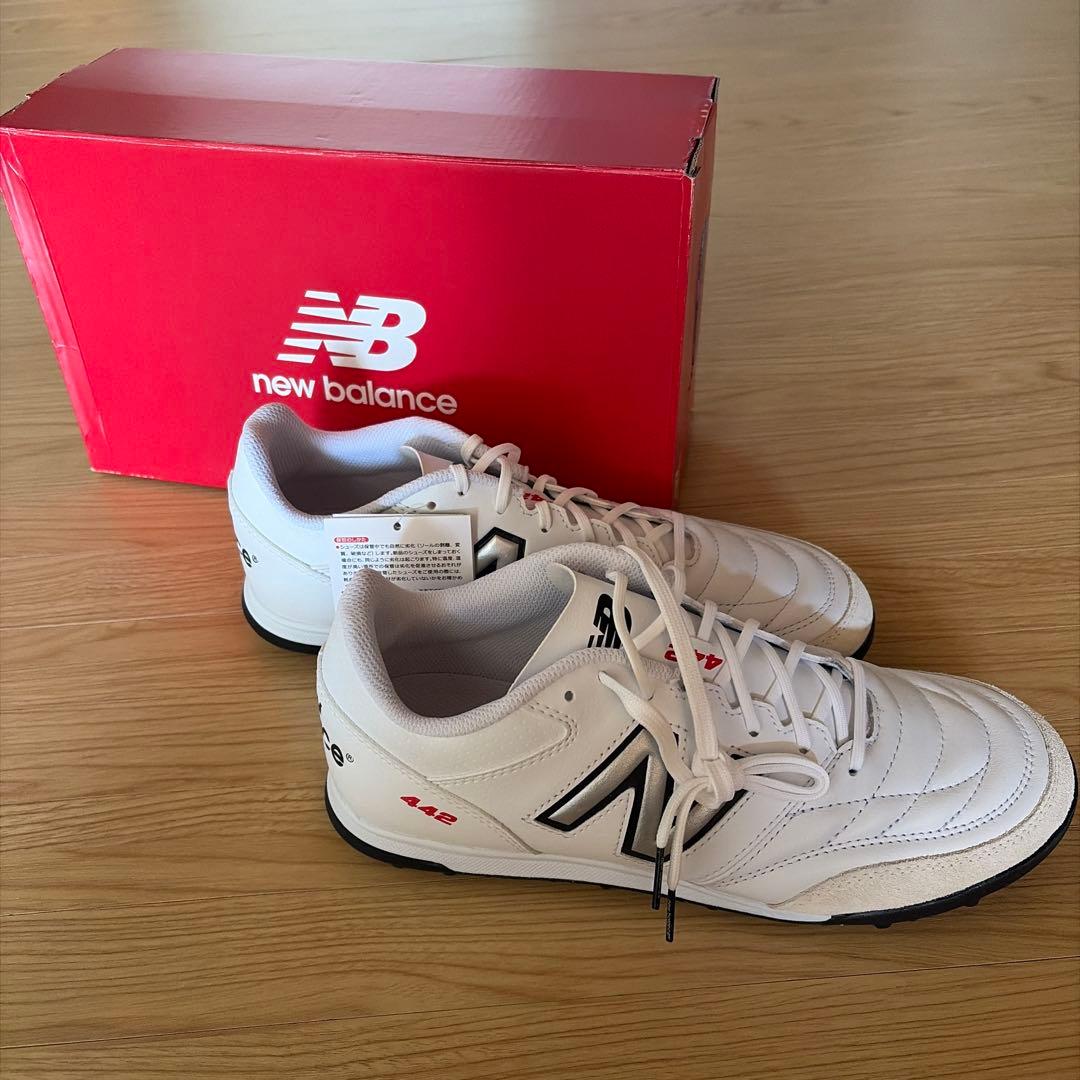new balance 442 トレーニングシューズ ホワイト26.5㎝