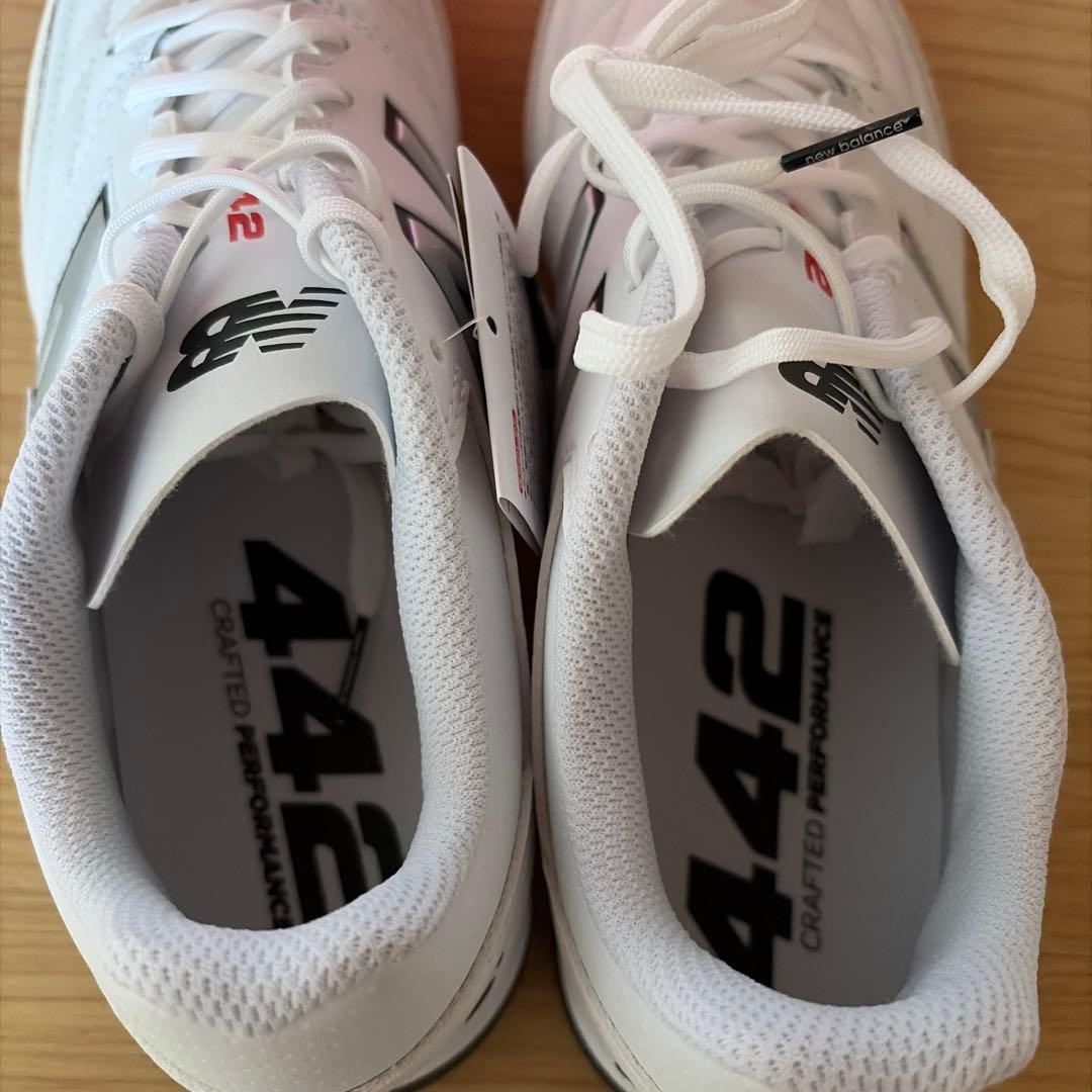 new balance 442 トレーニングシューズ ホワイト26.5㎝