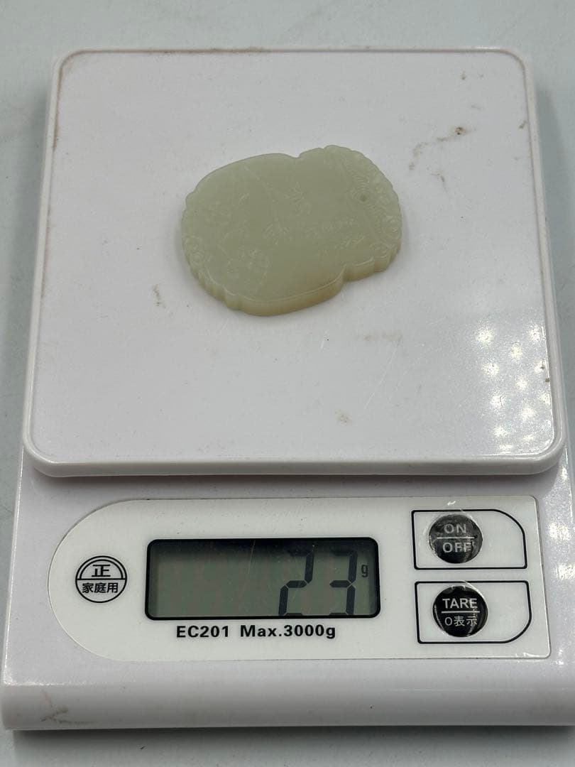 和田玉 古玉 根付 砡雕刻 白玉 中国美術 重さ約 23g