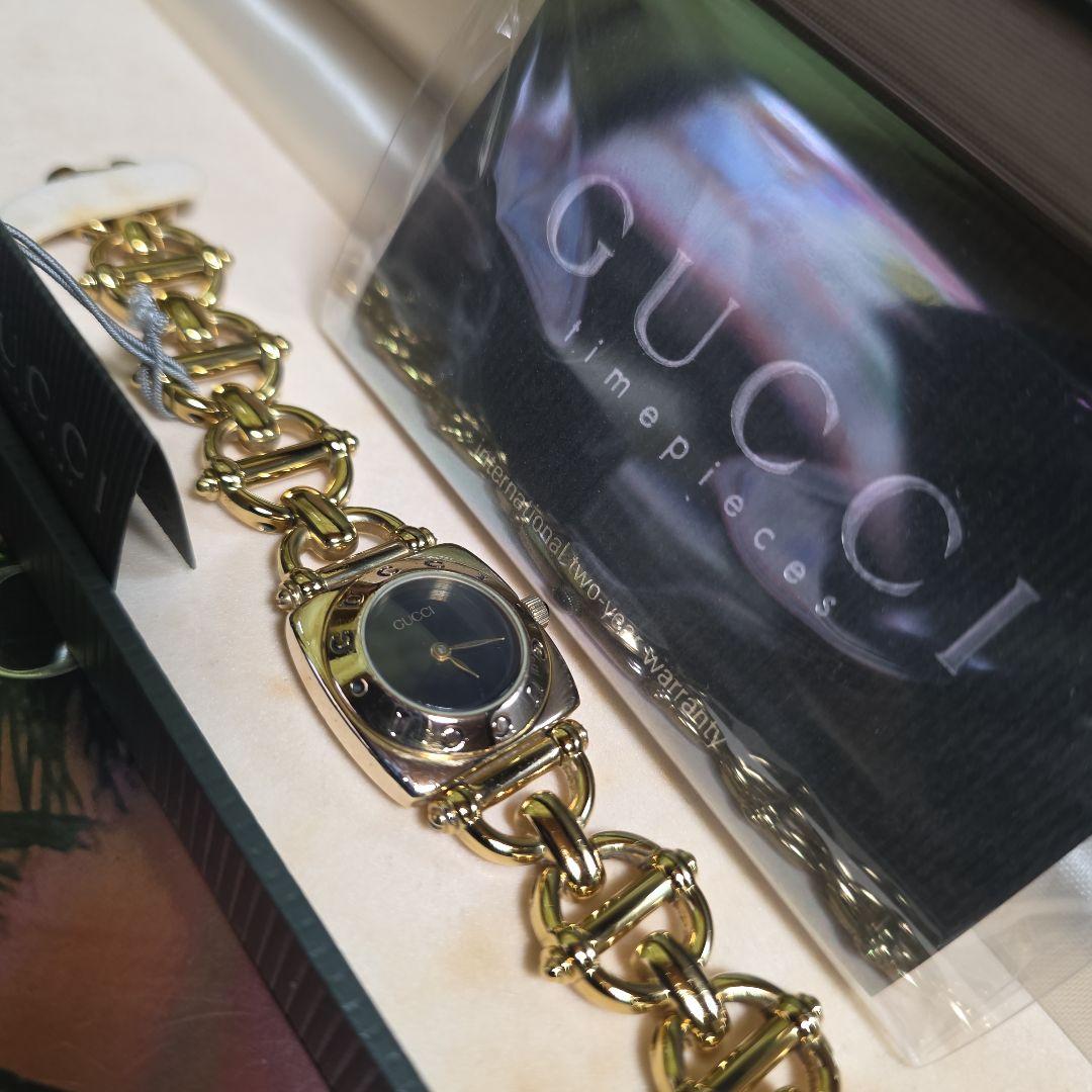 ⭐【美品希少レア】グッチGUCCI6400Lゴールド腕時計(稼働品) - メルカリ