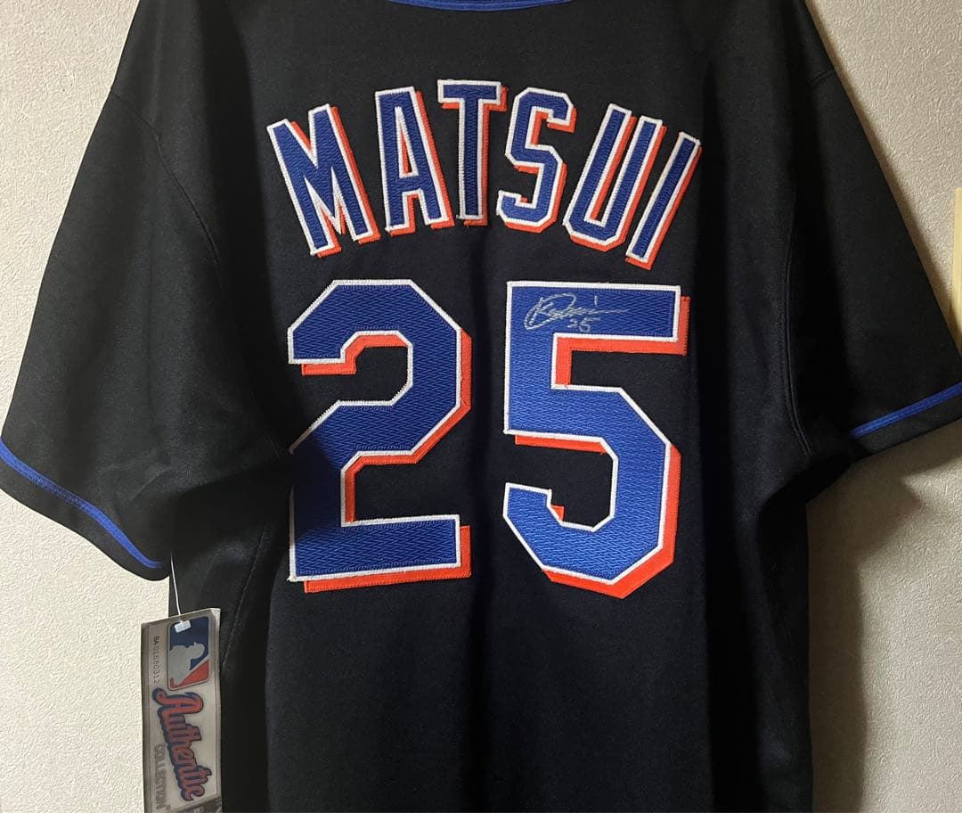【直筆サイン入り】MLBニューヨークメッツ松井稼頭央オーセンティックユニフォーム