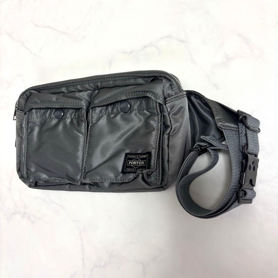 新品同様⭐︎ポーター ショルダー ボディバッグ タンカー 廃盤 希少シルバーグレー