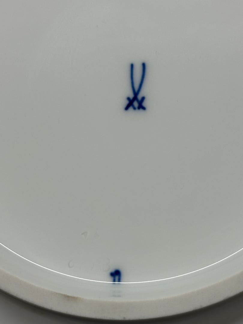 【美品】meissen マイセン　ブルーオニオン　スクエア　23cm ボウル