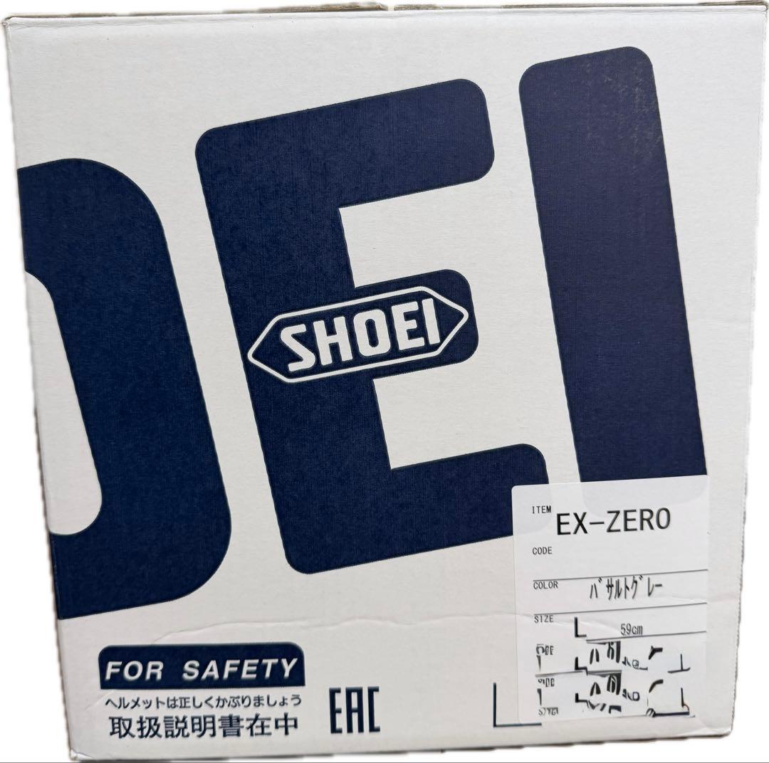 SHOEI ショウエイEX-ZERO バサルトグレー　Lサイズ 専用ゴーグル付