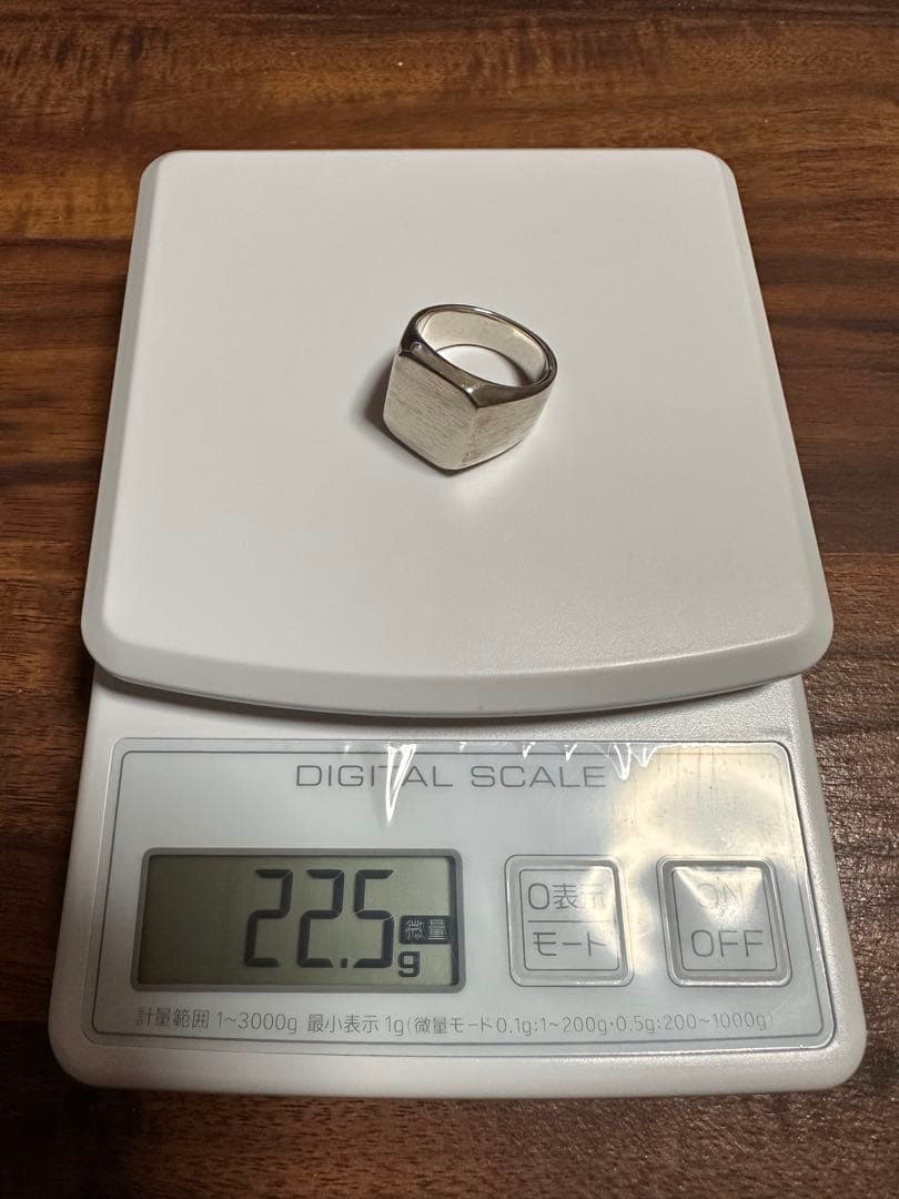シルバー925/印台リング/シグネットリング/重厚/22号/美品