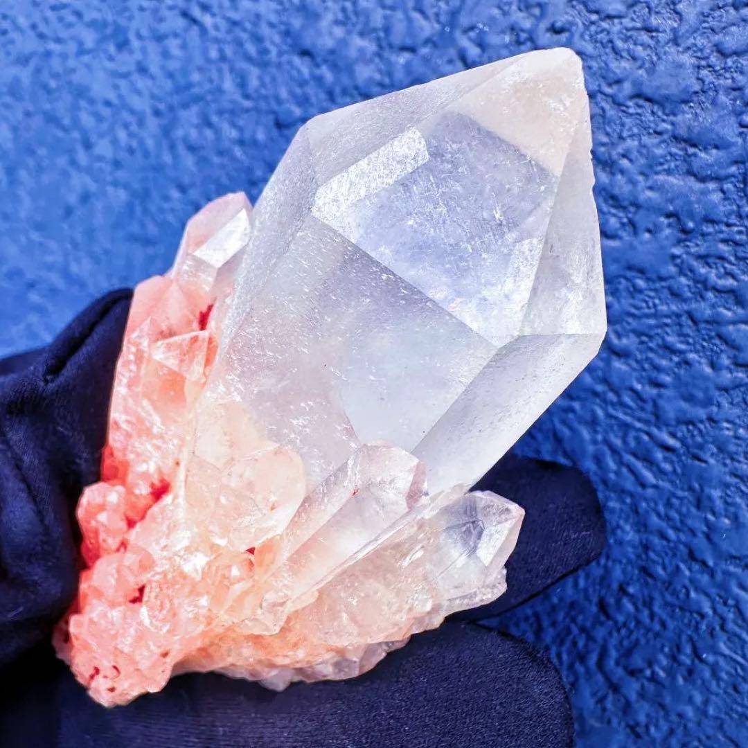 爆アレ❗️可愛いピンク♡超綺麗マダガスカル産パイナップルピンククラスターA1417