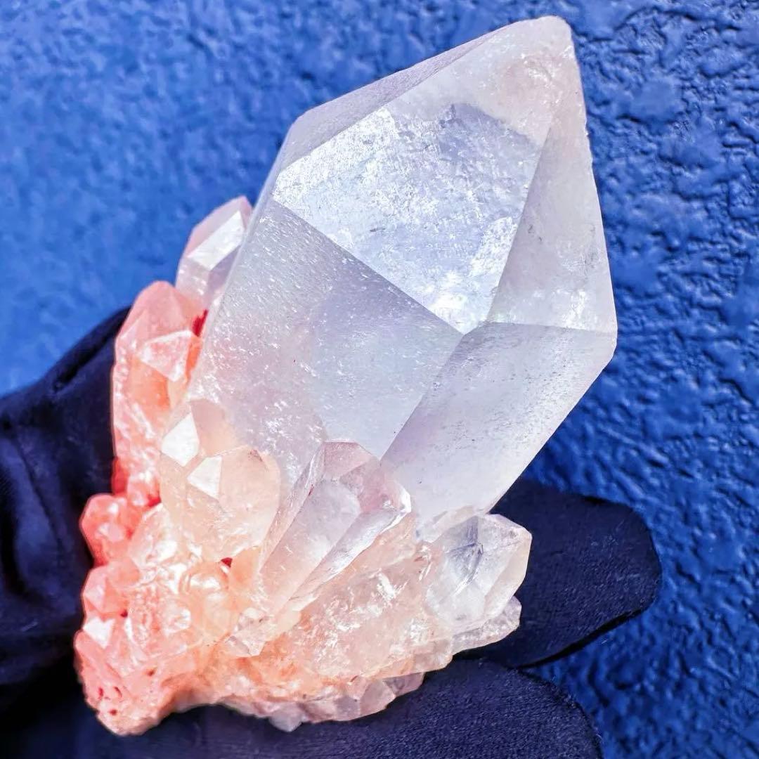 爆アレ❗️可愛いピンク♡超綺麗マダガスカル産パイナップルピンククラスターA1417