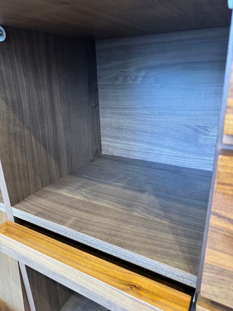 【美品】マガジンレコードラック 本棚 ウォールナット、高野木工 W1800