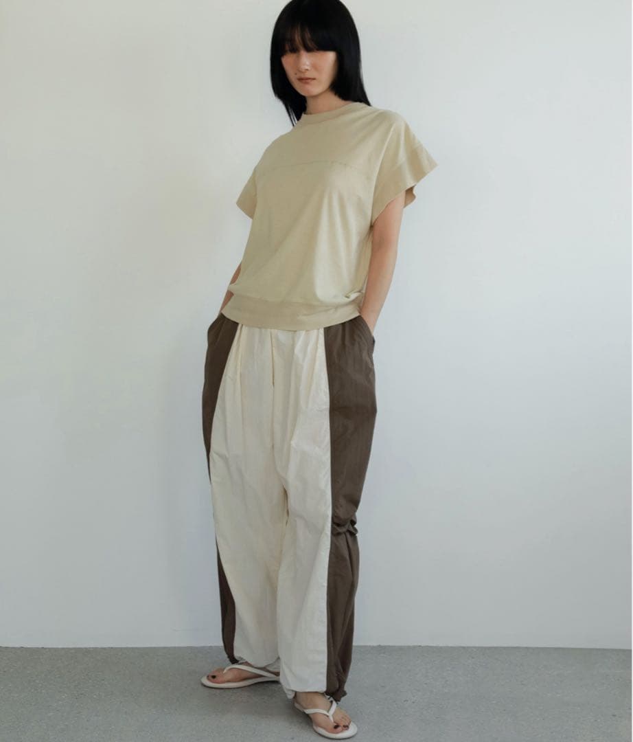 パンツ Bicolor Parachute Pants 36