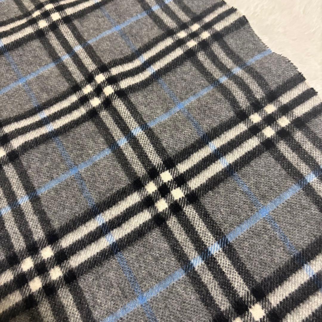 BURBERRY LONDON マフラー カシミア100% スモークドチェック