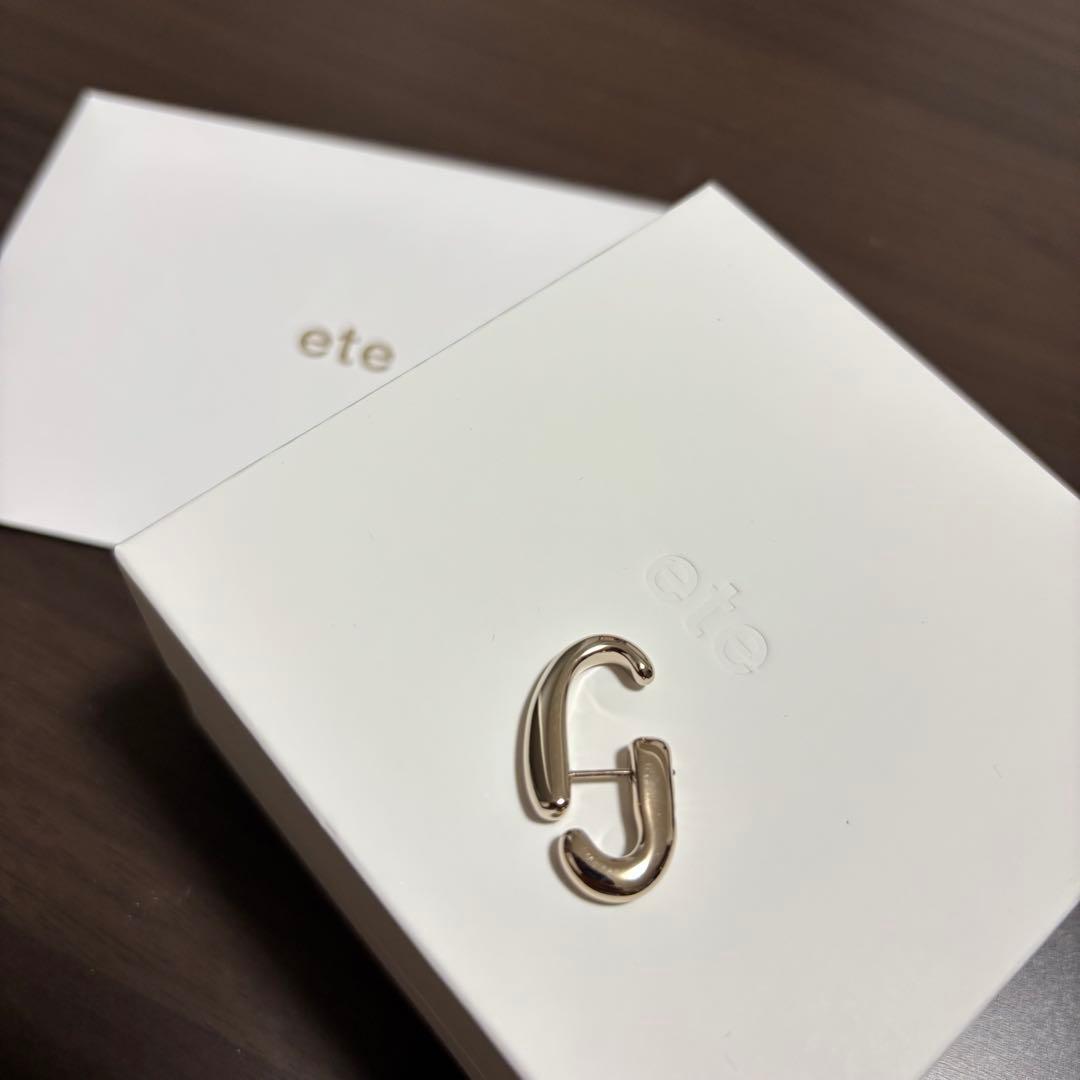 ete フローピアス ロウブラウン 片耳用