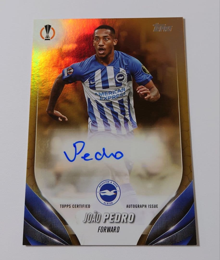 TOPPS ブライトン JOAO PEDRO ジョアン・ペドロ 直筆サイン - メルカリ