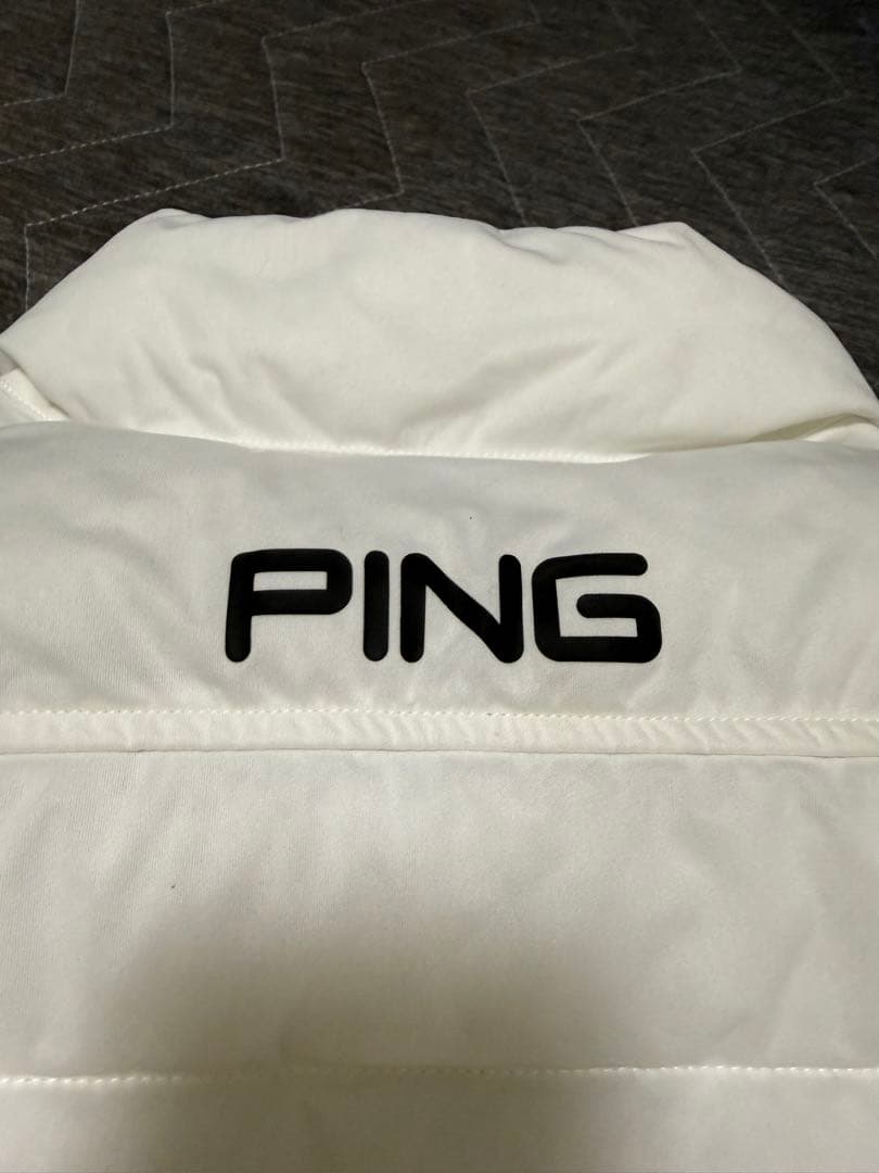 【新品】PING ゴルフ用メンズジャケットLサイズ ホワイト