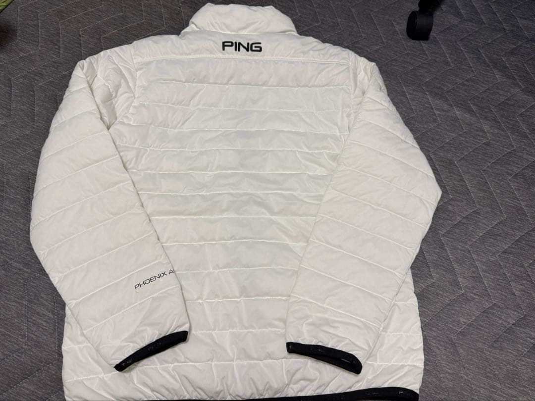 【新品】PING ゴルフ用メンズジャケットLサイズ ホワイト