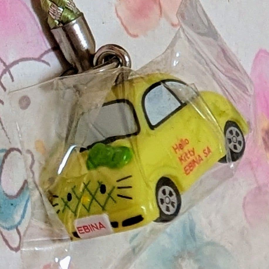 特希少】ハローキティ ご当地キティ 根付け 海老名 車メロンパン