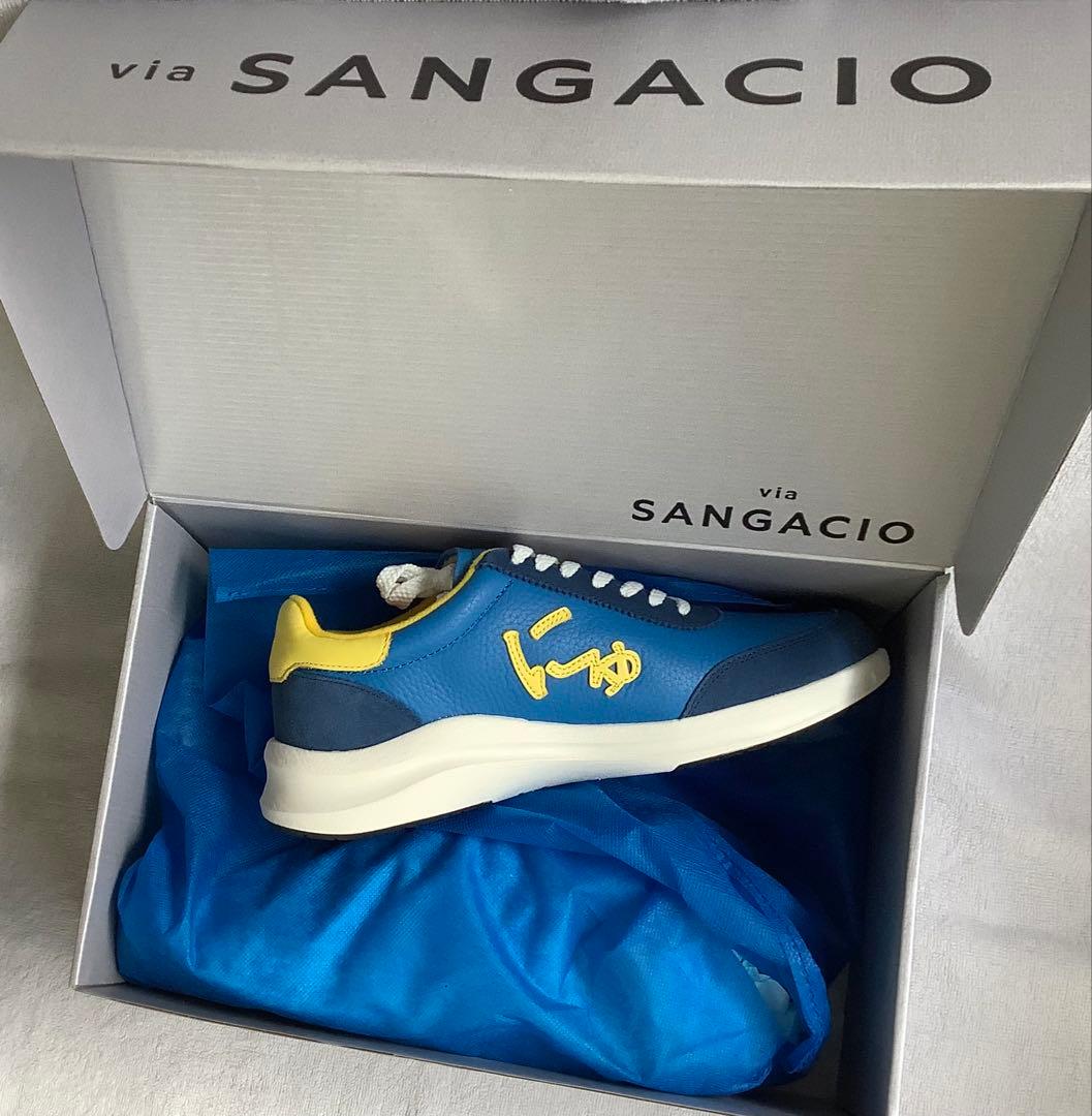 SANGACIO スニーカー 青/黄