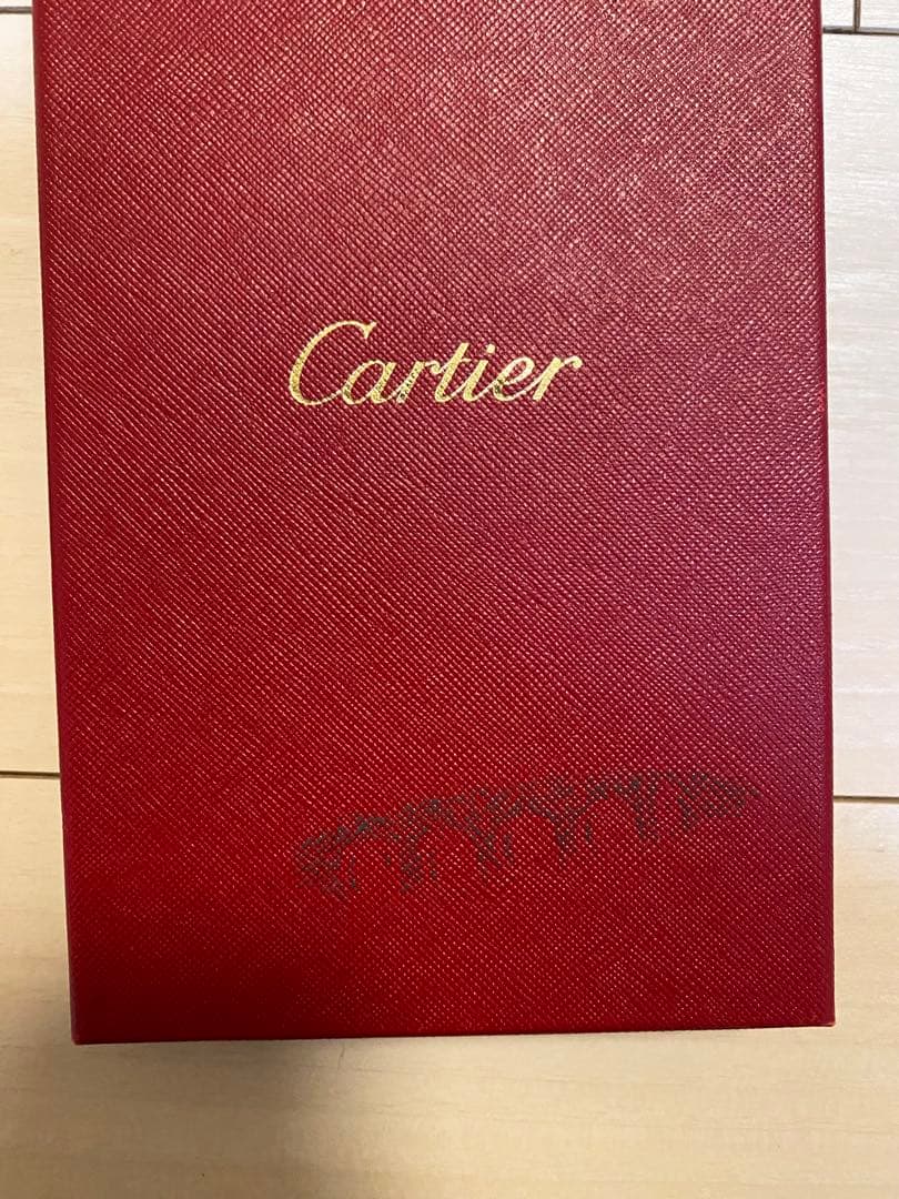 カルティエ　マストライン　お札入れ　ボルドー　レザー 年末最終値下げ