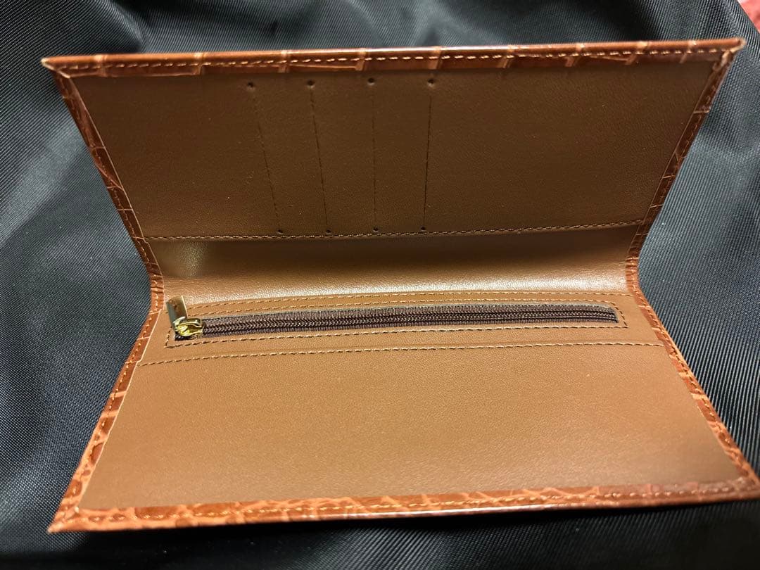 勇*助様 【限定】皇居長財布 ブラウン クロコ型押し