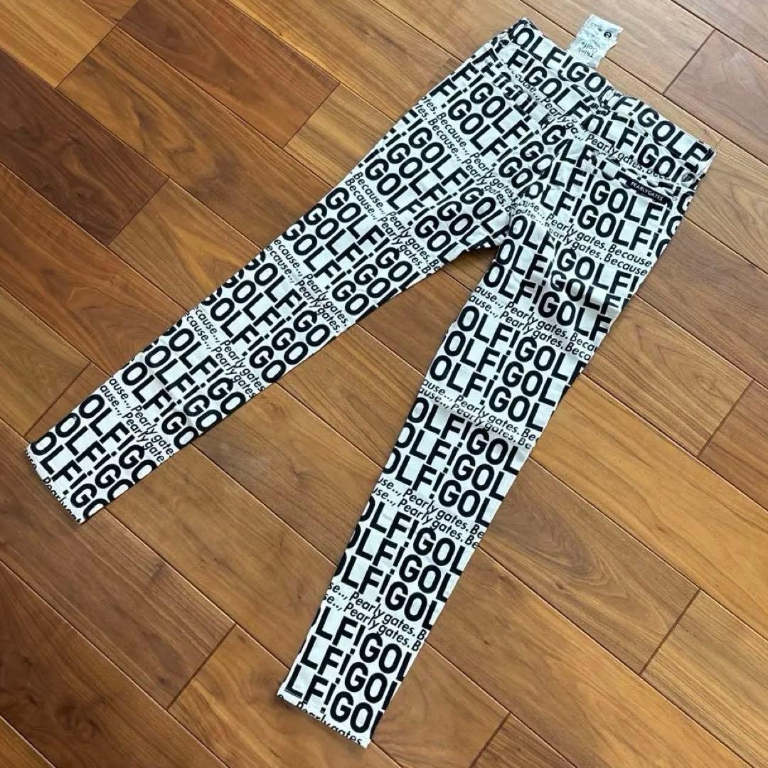 パーリーゲイツ GOLFロゴプリント コットンストレッチ レディース 2