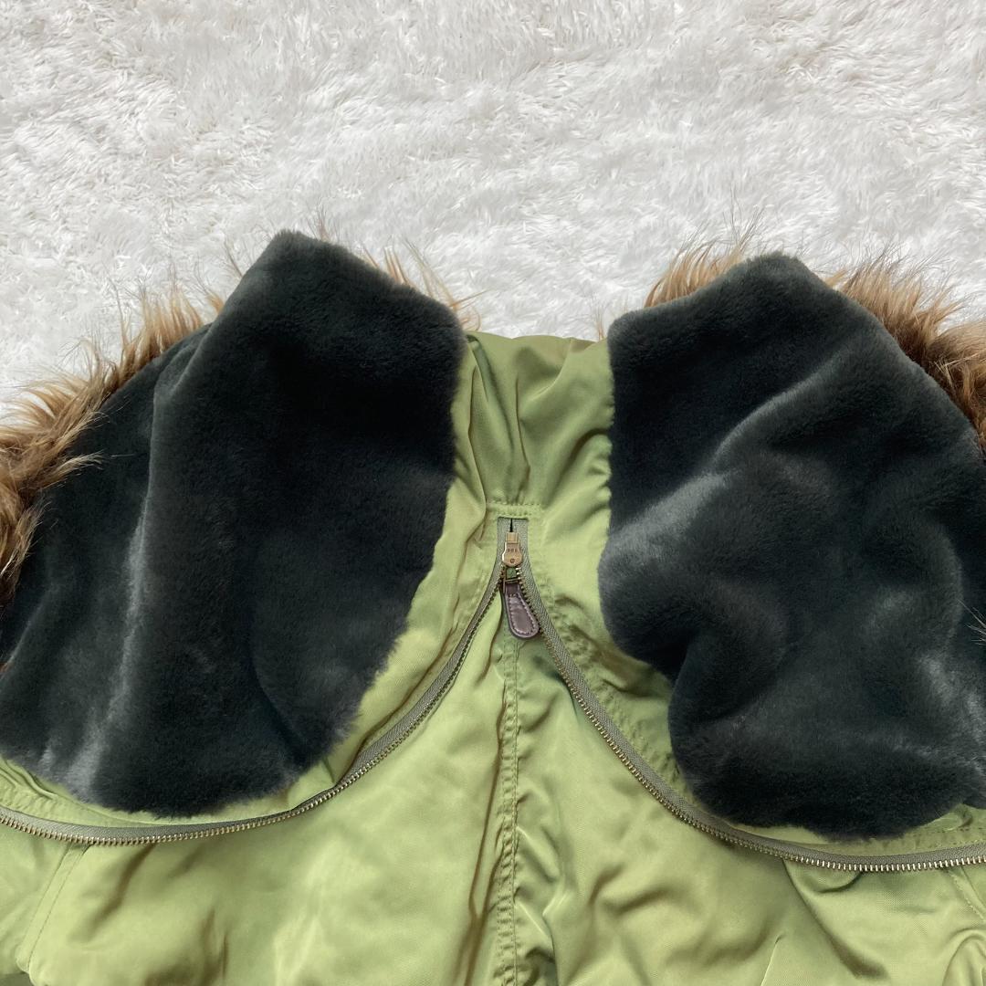 00s y2k 短丈 N2B フライトジャケット S ファー付フード ショート丈