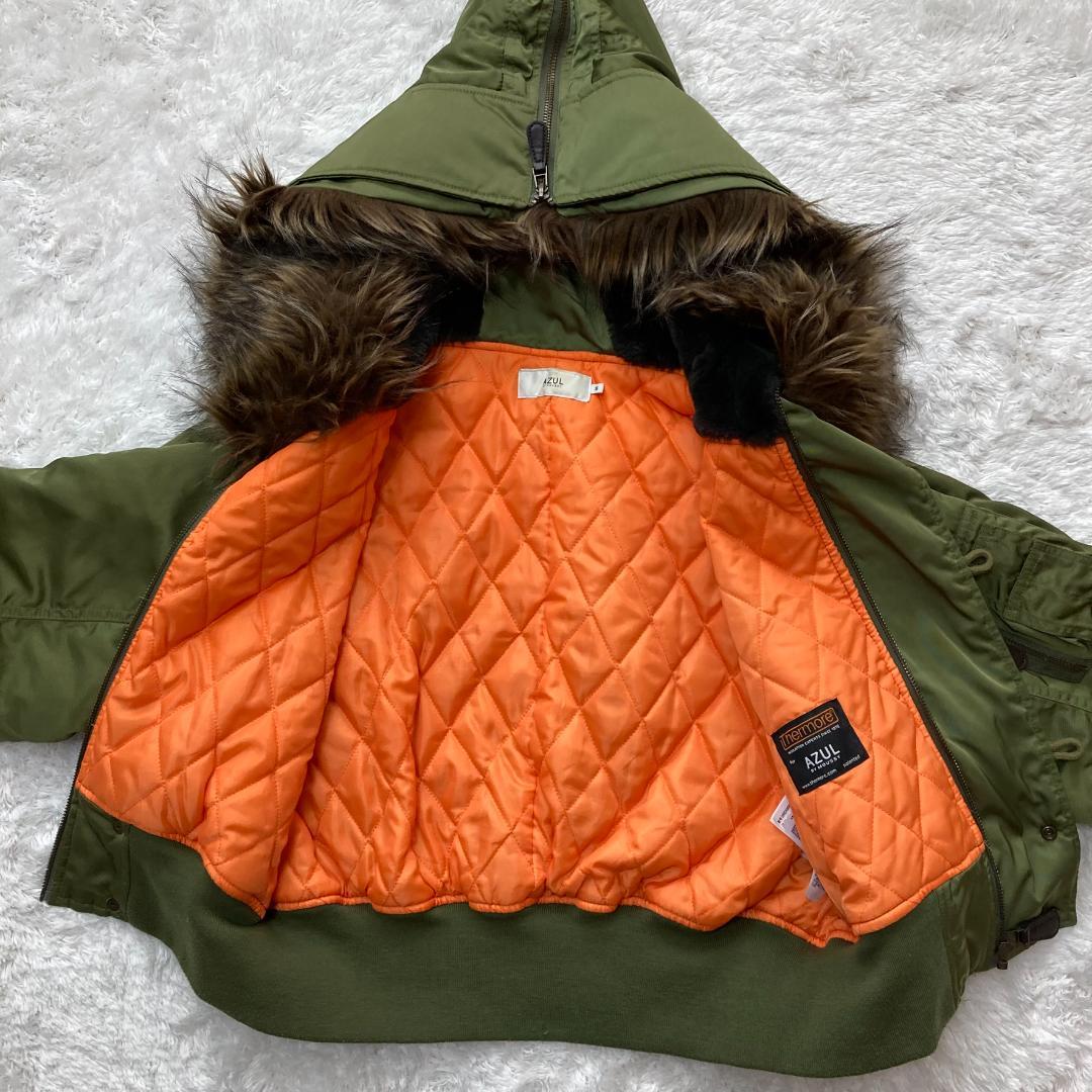 00s y2k 短丈 N2B フライトジャケット S ファー付フード ショート丈