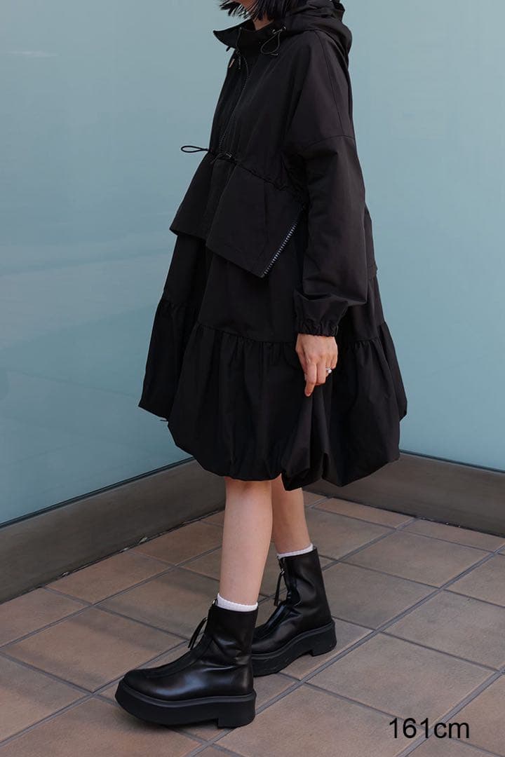 マチャット　ハーフジップバルーンドレス