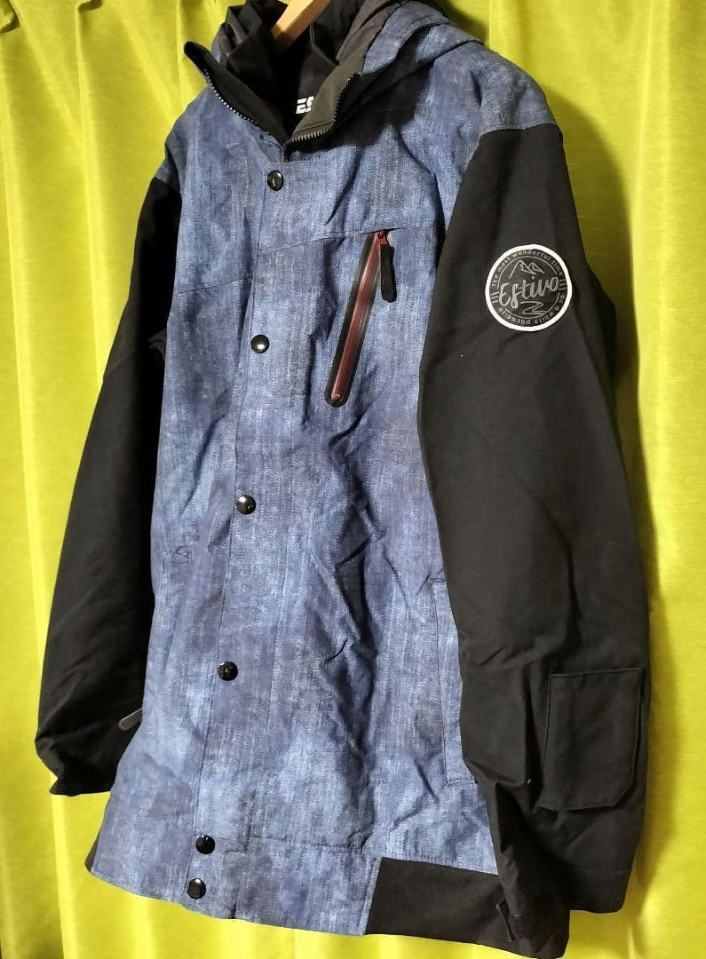 ESTIVO エスティボ スノボジャケット メンズL デニム調 耐水