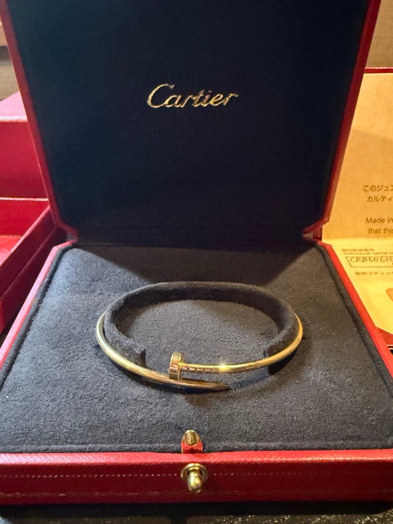 Cartier ジュストアンクル17センチ　イエローゴールド