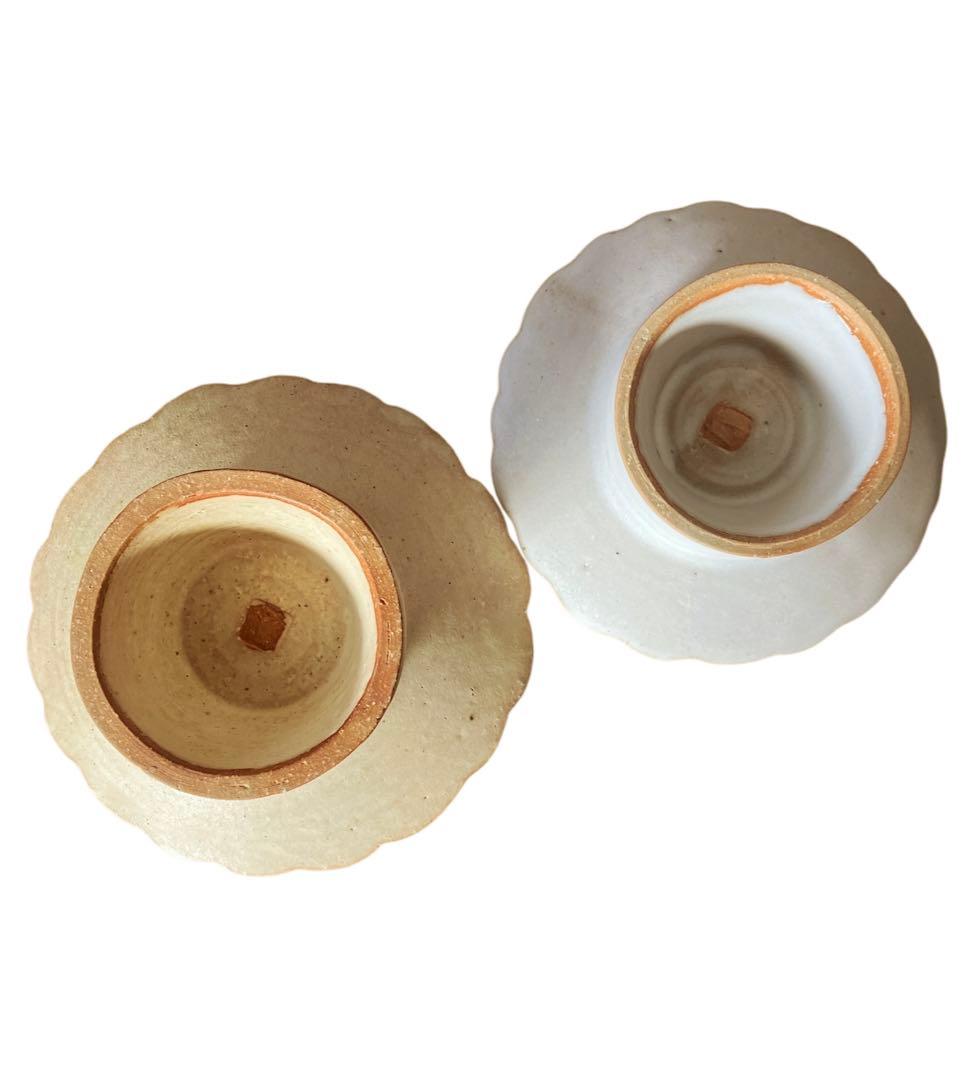 【未使用品】陶芸作家さんの高台皿 2枚セット