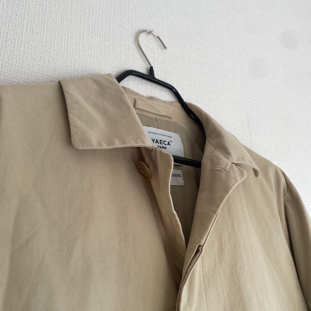 美品　YAECA ヤエカ　ステンカラーコート　ベージュ　M 日本製