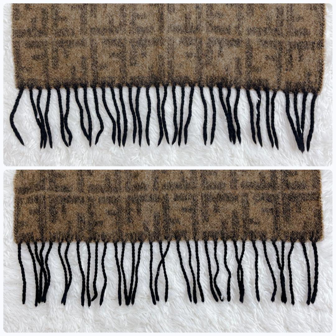 FENDI フェンディ マフラー ストール ズッカ柄 総柄 ウール イタリア製