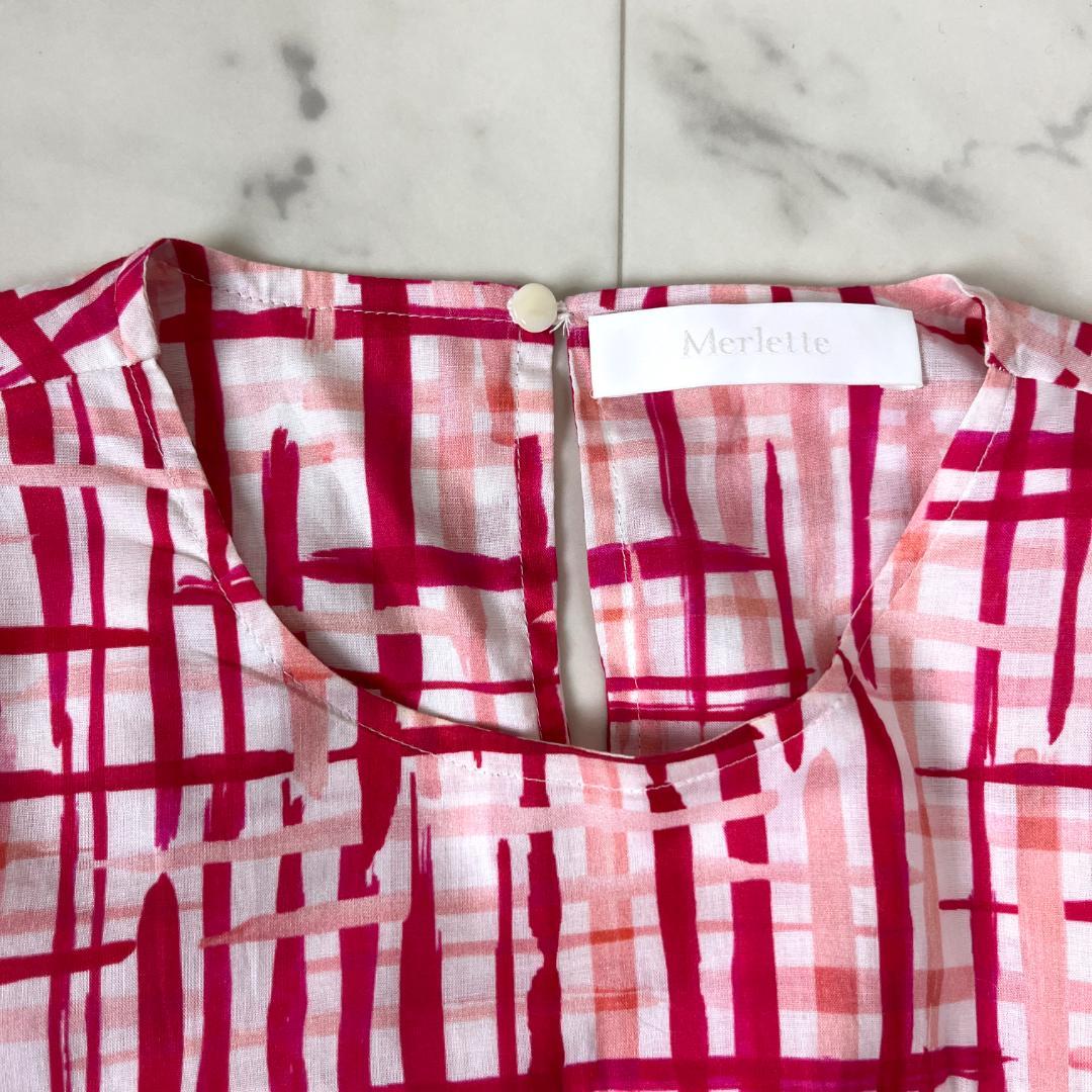 22SS✨ マーレット ソリマン S ティアードワンピース チェック ピンク