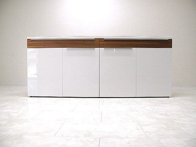 展示品】ヒュルスタ サイドボード EverGlossホワイト リビングボード