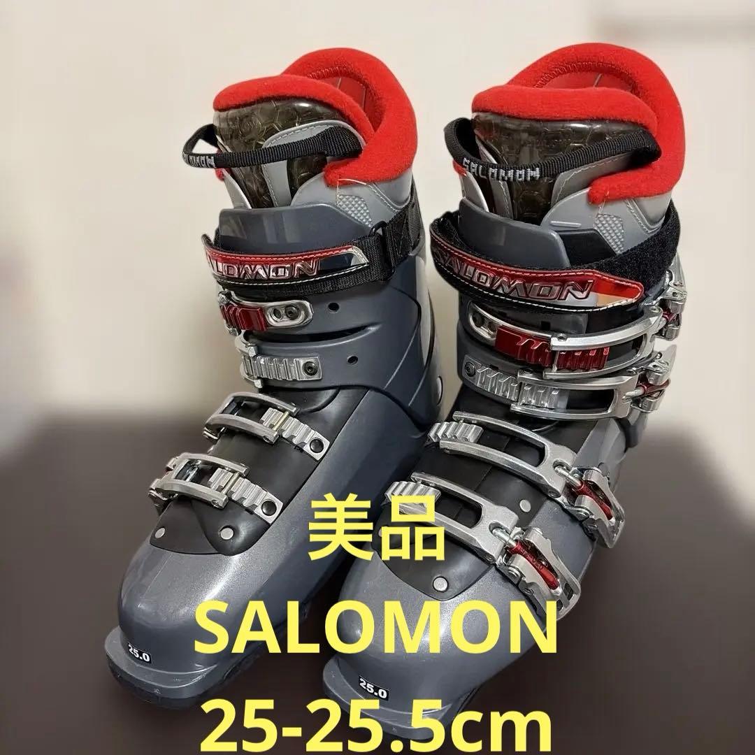 【極美品】Salomon スキーブーツ 25-25.5cm