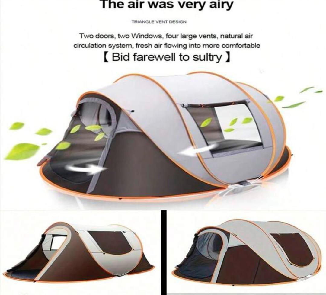 通気性良好なキャンプテント